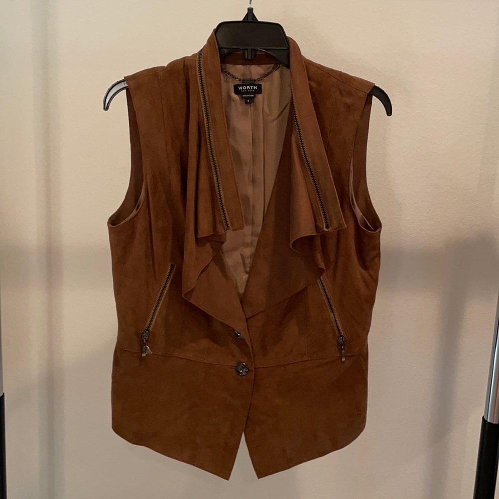Stunning brown suede vest